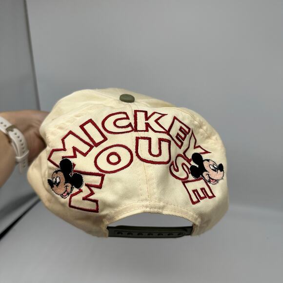 Vintage 90s Mickey Mouse Disney Snapback Embroidered Baseball Cap Lot of 2 - Picture 13 of 15